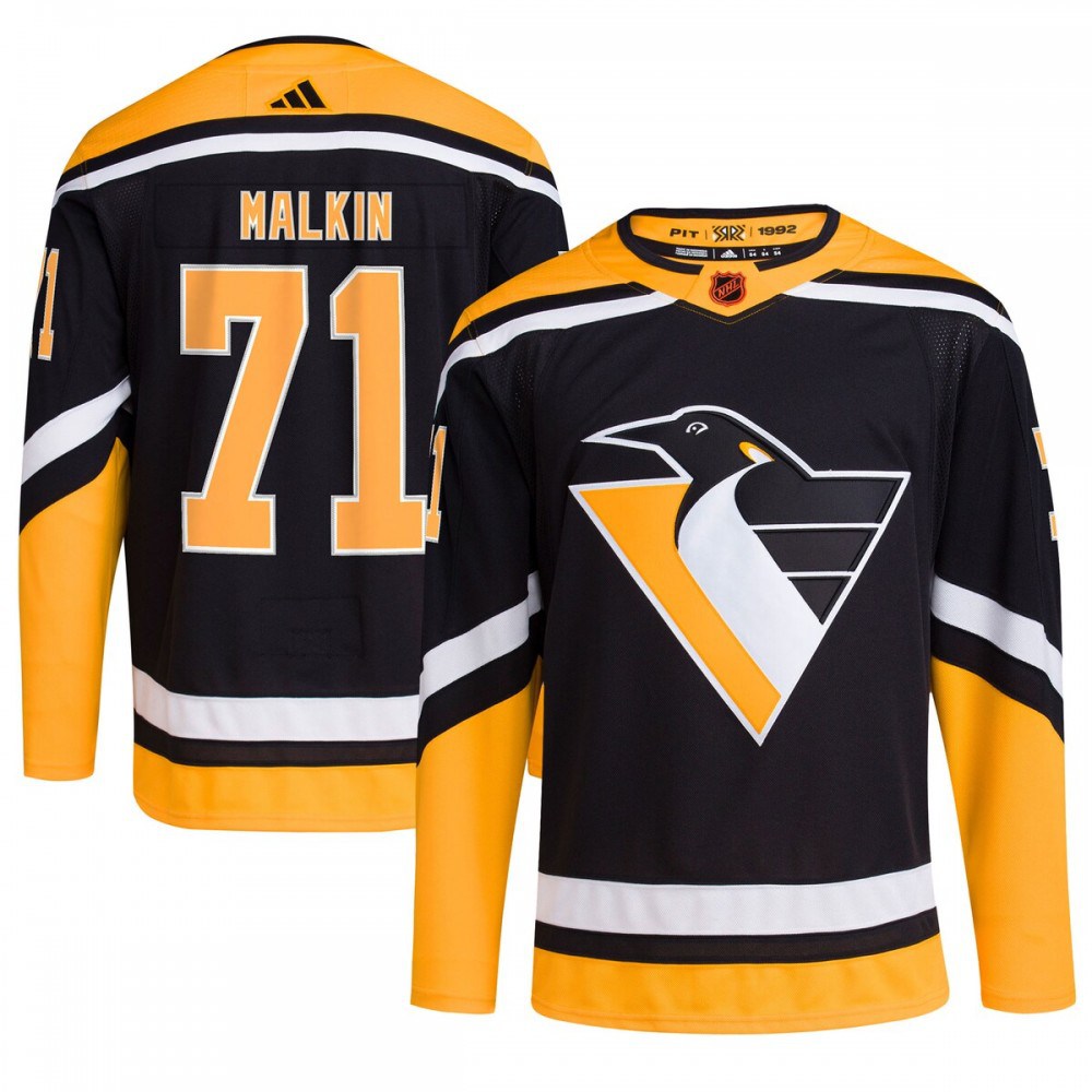 Evgeni Malkin Pittsburgh Penguins adidas Reverse Retro 2.0 Authentic Player Jersey - Black-Pro Kit Vault | Brand New 26/27 Sports Jerseys